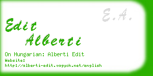 edit alberti business card